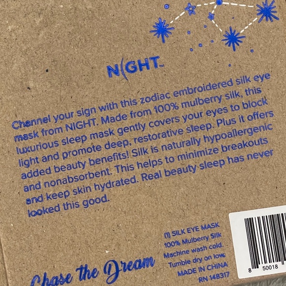 NEW Zodiac Silk Eye Mask - Picture 5 of 6